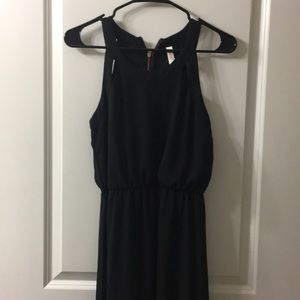 Black maxi dress